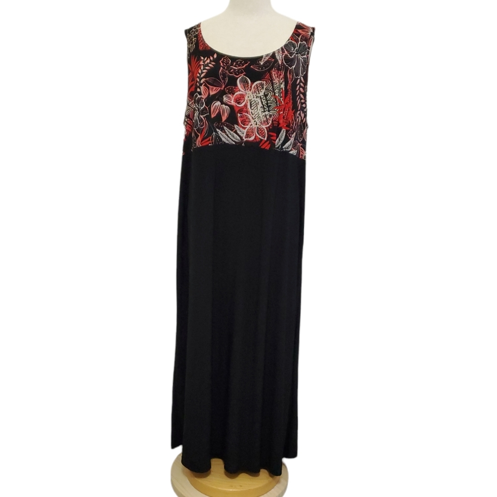 Dressbarn Long Sleeveless Dress 18w